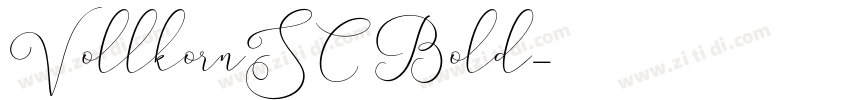 VollkornSC Bold字体转换